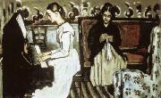 Paul Cezanne Jeune fill au piano oil painting on canvas